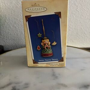 HALLMARK KEEPSAKE ORNAMENT Porcelain Dated 2004 SWEET TOOTH TREATS NEW Angel